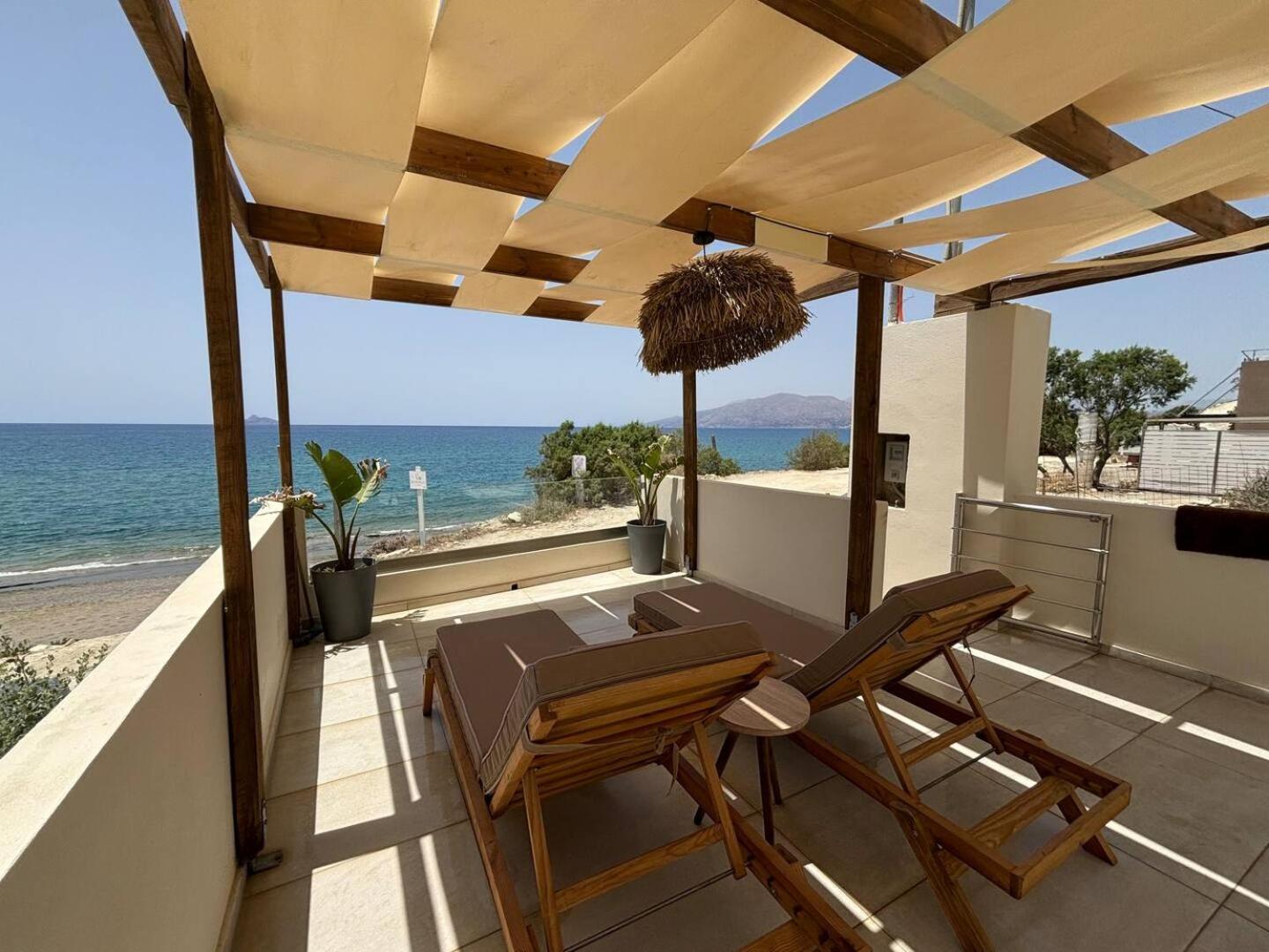 Stella & Eleni Suite With Shared Pool & Open View Kalamaki  Exterior photo
