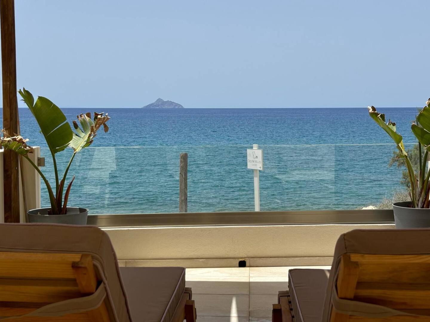 Stella & Eleni Suite With Shared Pool & Open View Kalamaki  Exterior photo