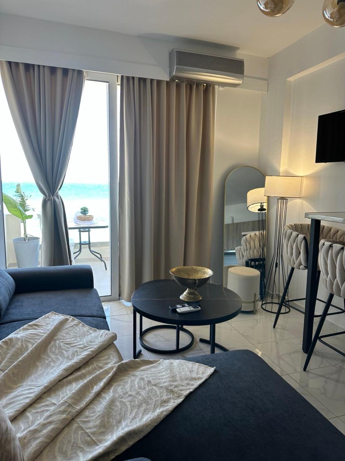 Stella & Eleni Suite With Shared Pool & Open View Kalamaki  Exterior photo